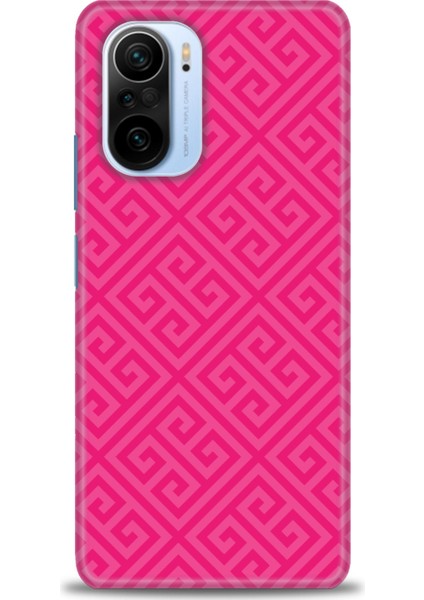 Xiaomi Redmi K40 Pro Kılıf Hd Baskılı Kılıf - Pembe Mozaik