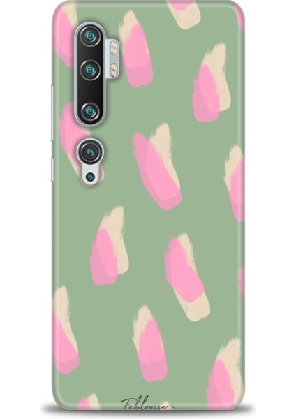 Xiaomi Mi Note 10 Kılıf Hd Baskılı Kılıf - Pembe Krem