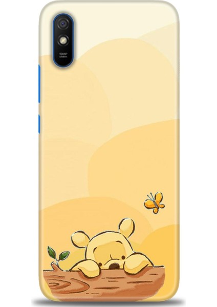 Xiaomi Redmi 9A Kılıf Hd Baskılı Kılıf - Winnie ve Kelebek