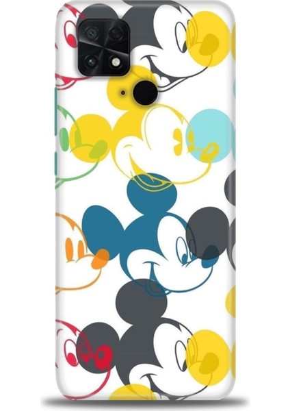 Xiaomi Poco C40 Kılıf Hd Baskılı Kılıf - Renkli Mickey Mouse