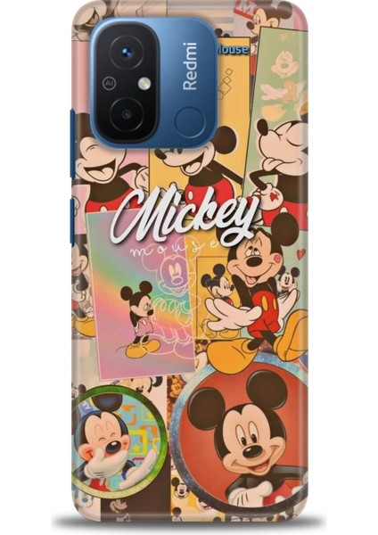 Xiaomi Redmi 12C Kılıf Hd Baskılı Kılıf - I Love Mickey