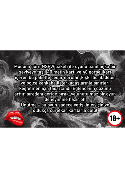 Moduna Göre Fotoğraflı Eğlenceli Duygu Düşünce Kart Oyunu +18 fırsatları