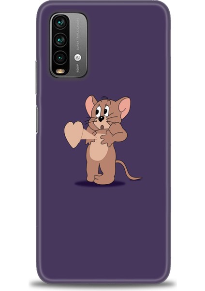 Xiaomi Redmi 9t Kılıf Hd Baskılı Kılıf - Aşık Jerry