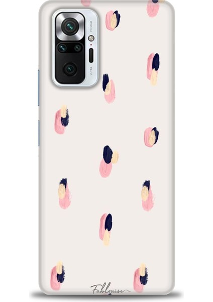 Xiaomi Redmi Note 10 Pro Kılıf Hd Baskılı Kılıf - Pembe Lacivert
