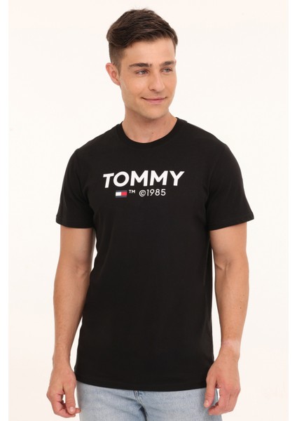 Pamuklu Slim Fit Bisiklet Yaka T Shirt Erkek T Shirt DM0DM18264 Bds