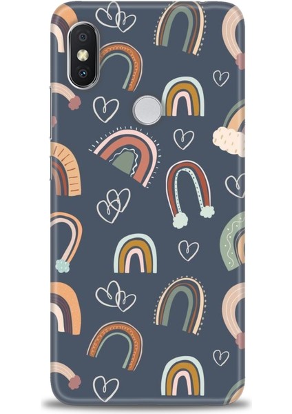 Xiaomi Redmi Note 6 Pro Kılıf Hd Baskılı Kılıf - Gökyüzü Kalp
