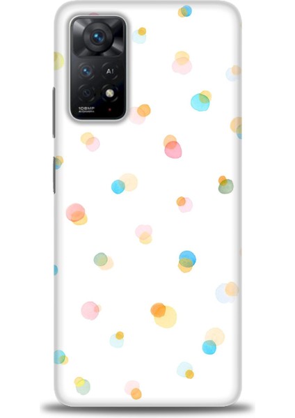 Xiaomi Redmi Note 11 Pro Kılıf Hd Baskılı Kılıf - Rengarenk Puantiye