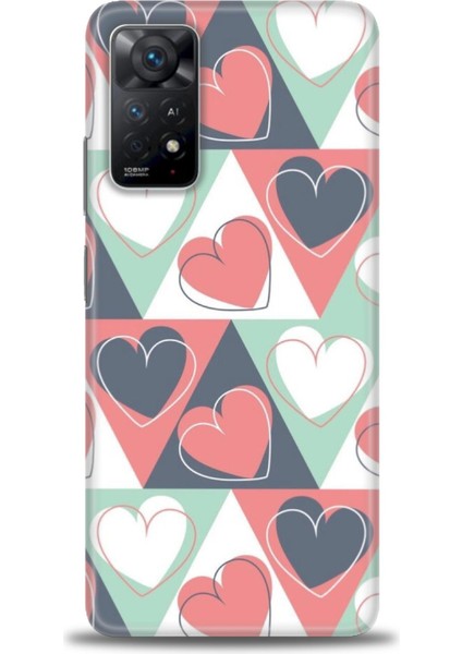 Xiaomi Redmi Note 11 Pro Kılıf Hd Baskılı Kılıf - Kalp Kalp