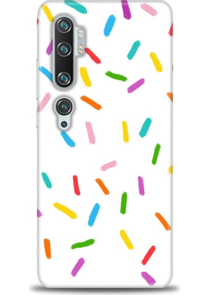 Xiaomi Mi Note 10 Pro Kılıf Hd Baskılı Kılıf - Renkli Konfeti