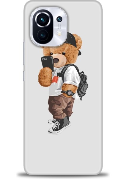 Xiaomi Mi 11 Kılıf Hd Baskılı Kılıf - Teddy Bear Cool