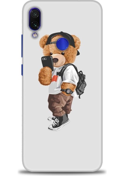 Xiaomi Redmi Note 7 Kılıf Hd Baskılı Kılıf - Teddy Bear Cool