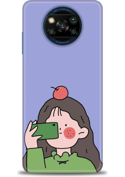 Xiaomi Poco X3 Pro Kılıf Hd Baskılı Kılıf - Yeşil Kız