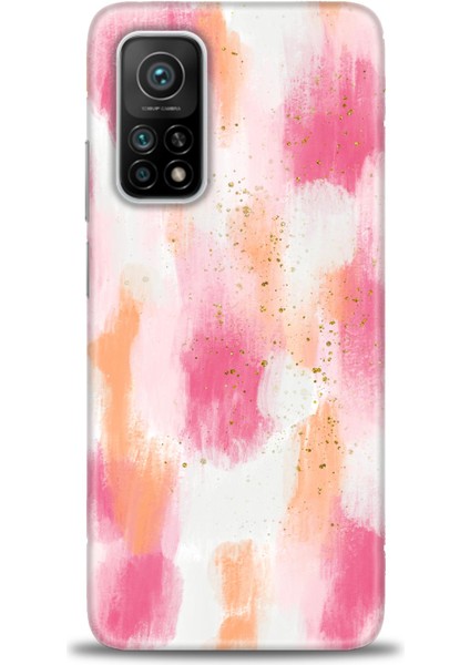 Xiaomi Mi 10T Pro Kılıf Hd Baskılı Kılıf - Pembe Palet
