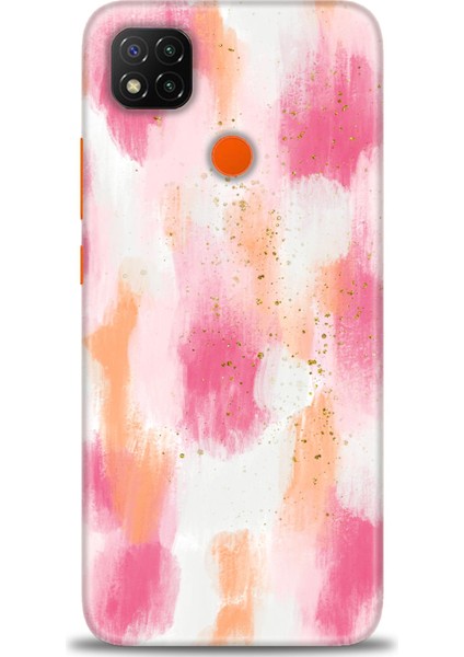 Xiaomi Redmi 9c Kılıf Hd Baskılı Kılıf - Pembe Palet