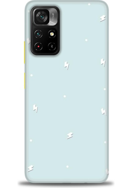 Xiaomi Redmi Note 11 Pro Plus Kılıf Hd Baskılı Kılıf - Beyaz Şimşekler