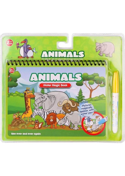 Sihirli Sulu Boyama Kitabı , Tekrar Tekrar Boyanabilir (Water Magic Book)