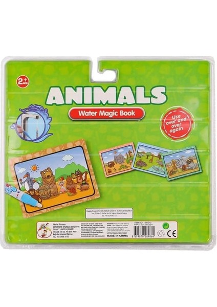 Sihirli Sulu Boyama Kitabı , Tekrar Tekrar Boyanabilir (Water Magic Book)
