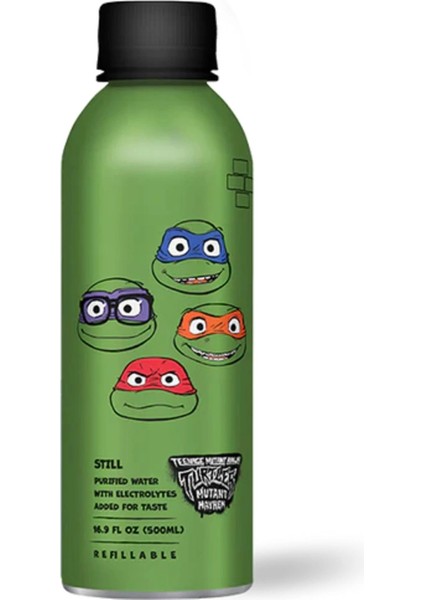 Path Turtle Power Ninja Turtles Stıll Puıfıed Water With Electrolytes Added For Taste Su 500 ml