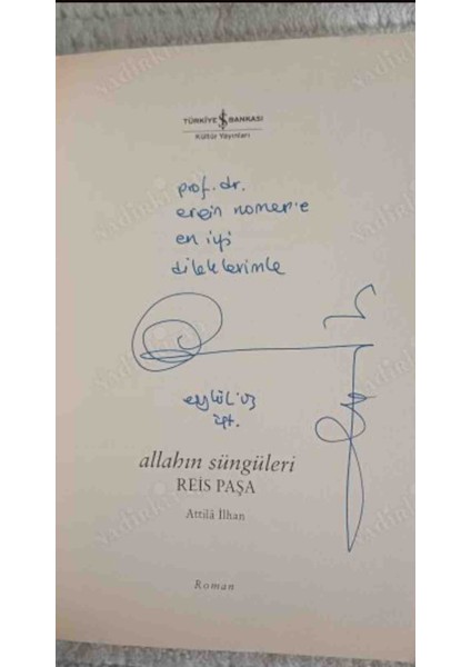 Allah'ın Süngüleri -Reis Paşa-Imzalı Ithaflı 2002 Yili Is Bankasi Yayinlari 1,baski