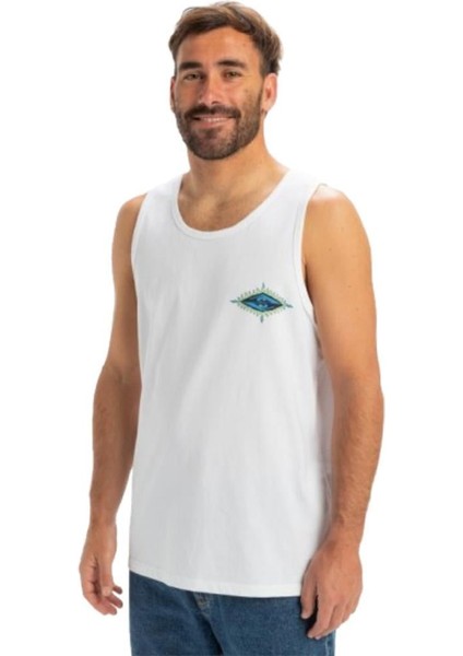 Ev Beach Blast Tank EQYZT08048-908 ERKEK Beyaz Tişört