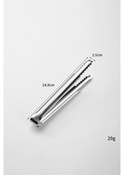 6 Adet 304 Çelik 14,8 Cm. Buz ve Şeker Maşası MT130-6