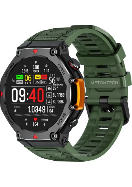 Watch T- Ranger Ultra Akıllı Saat Outdoor Güçlü ve Dayanıklı Tasarım | Gelişmiş Batarya Performansı Navigasyon Haki - Harvox
