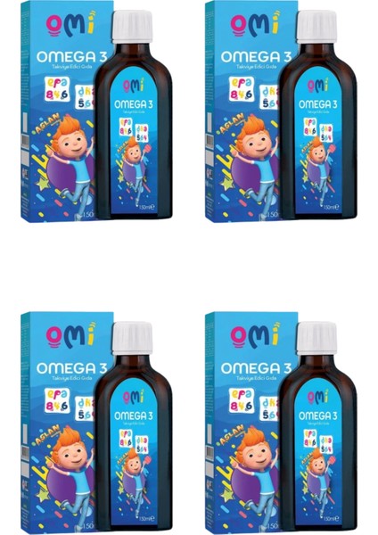 4 Adet Omi Omega-3 150ML Şurup