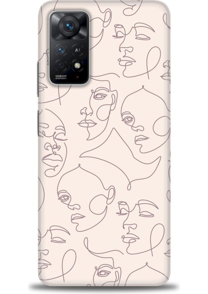 Xiaomi Redmi Note 11 Pro Kılıf Hd Baskılı Kılıf - Kadın Silüeti