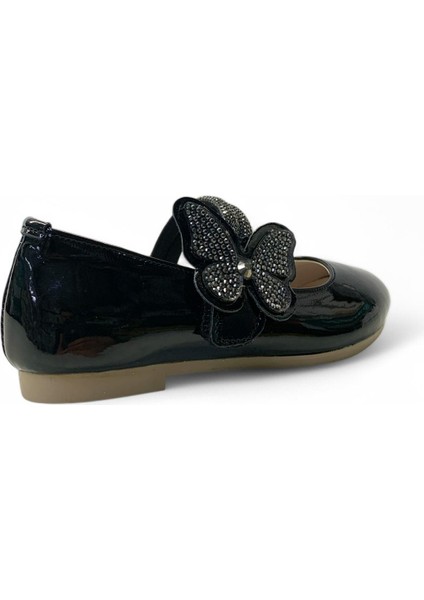 258 Kız Çocuk Okul Öncesi Kelebekli Taşlı Babet fırsatları