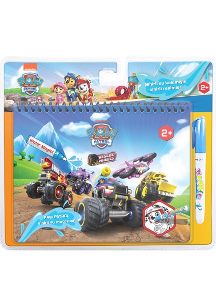 Paw Patrol Orijinal Lisanslı Nickelodeon Özel Sulu Kalem ile Sihirli Boyama Kitabı Water Magic