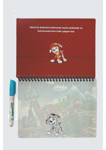 Paw Patrol Orijinal Lisanslı Nickelodeon Özel Sulu Kalem ile Sihirli Boyama Kitabı Water Magic fırsatları