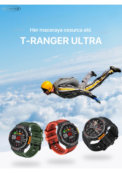 Watch T-Ranger Ultra Akıllı Saat Outdoor Güçlü ve Dayanıklı Tasarım | Gelişmiş Batarya Performansı Navigasyon Karnaval Kırmızı Mactivepro - Harvox fiyatları