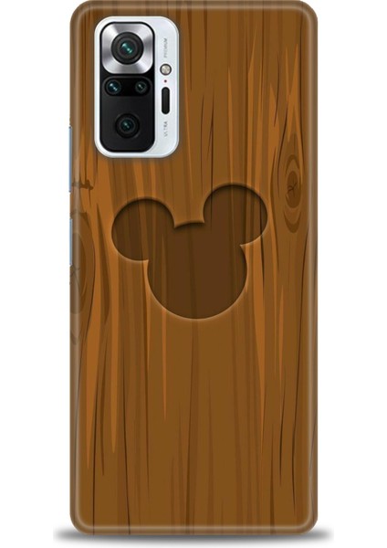 Xiaomi Redmi Note 10 Pro Kılıf Hd Baskılı Kılıf - Ahşap Mickey