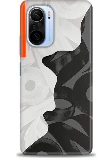 Xiaomi Redmi K40 Pro Kılıf Hd Baskılı Kılıf - Turuncu Çizgi