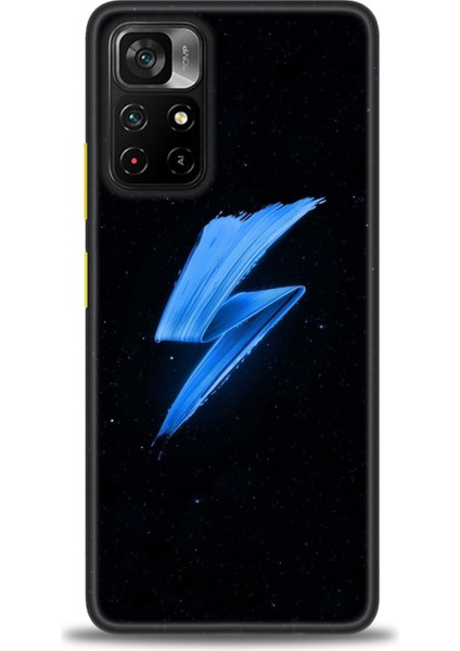 Xiaomi Redmi Note 11 Pro Plus Kılıf Hd Baskılı Kılıf - Mavi Şimşek