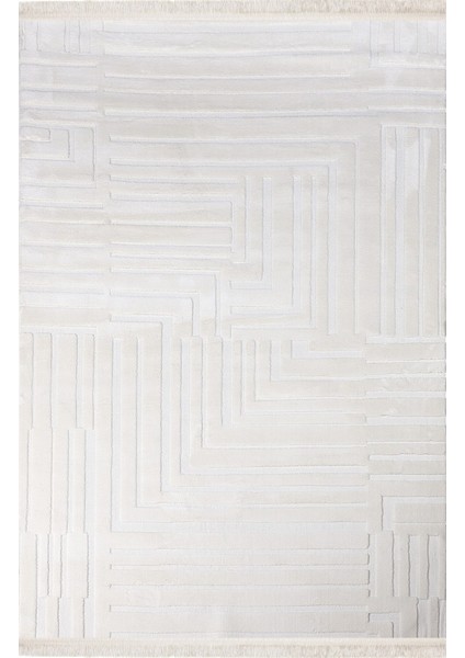 Mojave MJ02 Krem Micro Fiber Polyester Yumuşak Silinebilir Keçeleşmez Leke Tutmaz Dekoratif Halı