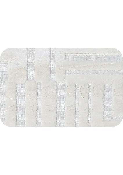 Mojave MJ02 Krem Micro Fiber Polyester Yumuşak Silinebilir Keçeleşmez Leke Tutmaz Dekoratif Halı