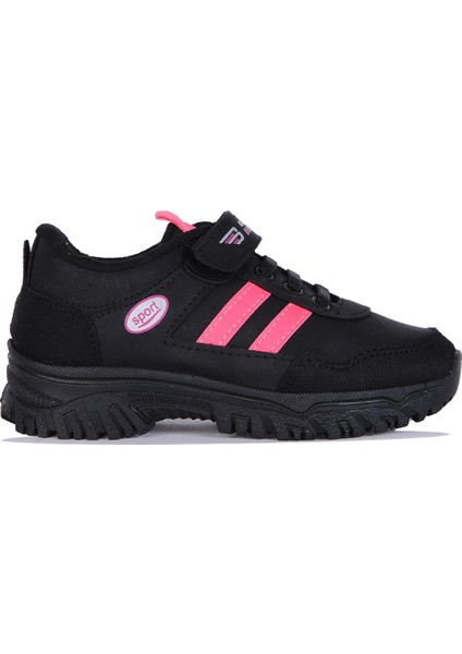 Skuaıter BLM-5090 Syh-Fşy Cırtlı Kız Çocuk Kışlık Spor Ayakkabı