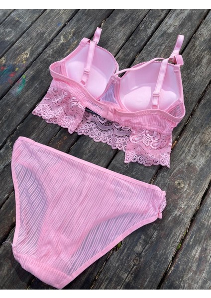 Pembe Dantelli Ip Model Destekli Takım indirimleri