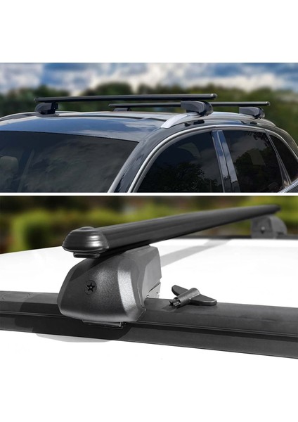 Audi A4 Ara Atkı Siyah- Bold Bar V2 (2 Parça) | Sw (2008-2015)