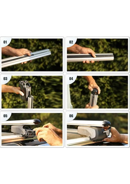 Audi A4 Ara Atkı Siyah- Bold Bar V2 (2 Parça) | Sw (2008-2015)