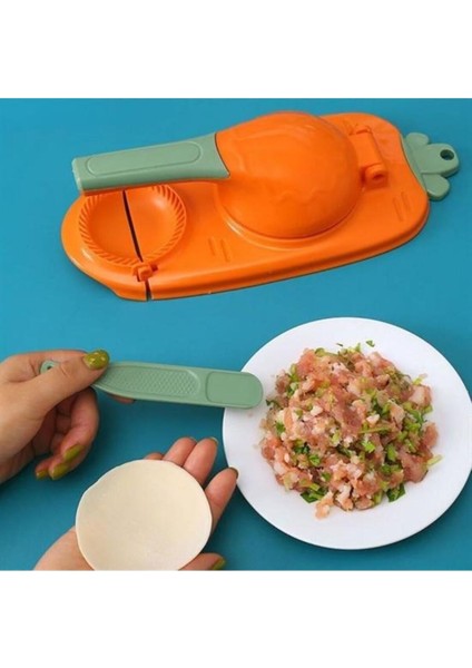 Havuç Tasarımlı Şık Pratik Börek Mantı Hamuru Presleme Börek Yapma Kalıbı (4415)