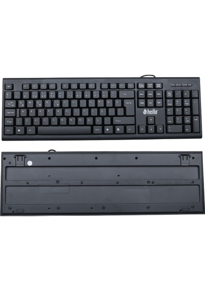 Ayt Hello HL-4809 Siyah USB Kablolu Standart Türkçe Q Klavye Pc Bilgisayar Klavyesi