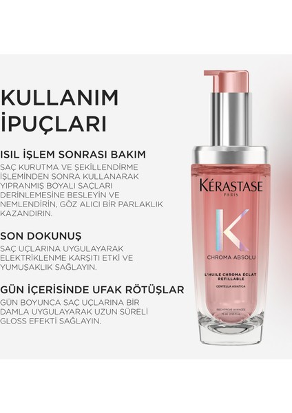 Chroma Absolu L’huile Chroma Eclat Boyalı Saçlar İçin Saç Bakım Yağı 75 ml fiyatları