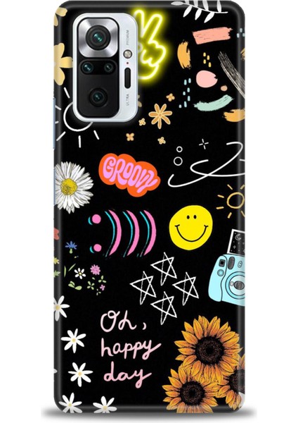 Xiaomi Redmi Note 10 Pro Kılıf Hd Baskılı Kılıf - Happy Day