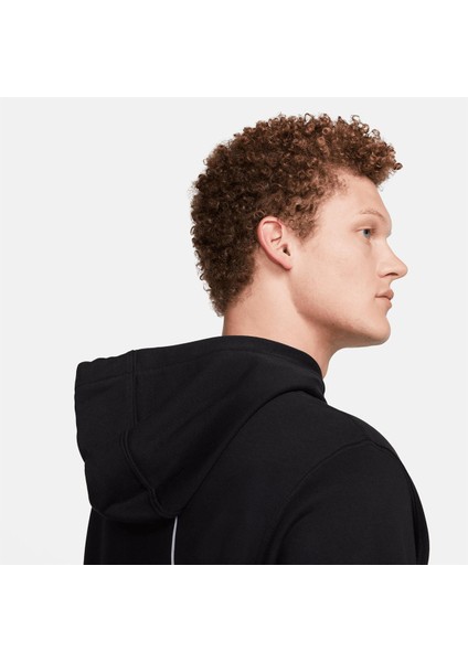 Pullover Erkek Siyah Kapüşonlu Sweatshirt