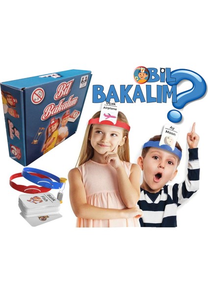 Bil Bakalım? Türkçe Ingilizce Aile Çocuk Eğlenceli Kutu Oyunu Who Iam Eğitici Oyuncak