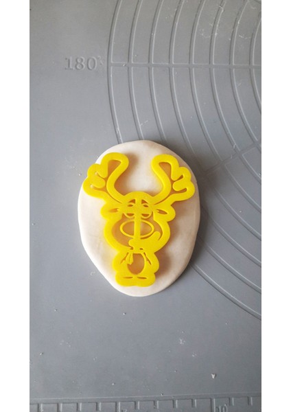 2 Adet Karikatür Geyik Kurabiye Kalıbı Hamur Şekillendirici / Hamur Figür Kalıp / Oyun Hamuru Kalıb modelleri