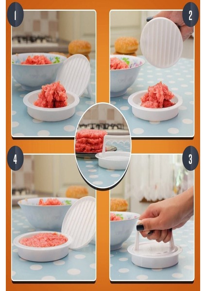 Hamburger Yapma Aparatı Hamburger Press ve Köfte Kalıbı Hamburger Şekillendirici