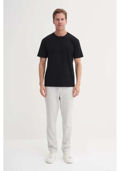 Bisiklet Yaka Siyah Erkek T-Shirt 4142 fiyatları